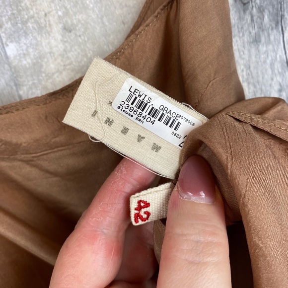 Marni Silk Spaghetti Strap Crop Tank in Brown Size 42. - Picture 3 of 7